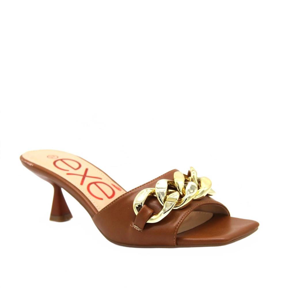 NEW EXE women's hf5446 heeled sandal in brown